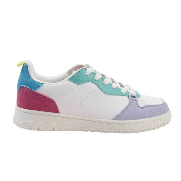 New Women's No Boundaries Lightweight Casual Court Sneakers Size 8 Multi-Color - Picture 2 of 6